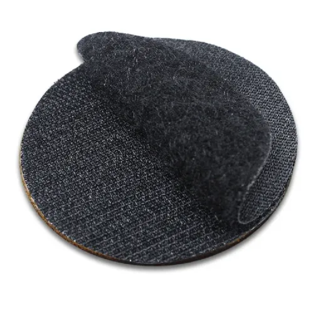 Velcro backing leather patches